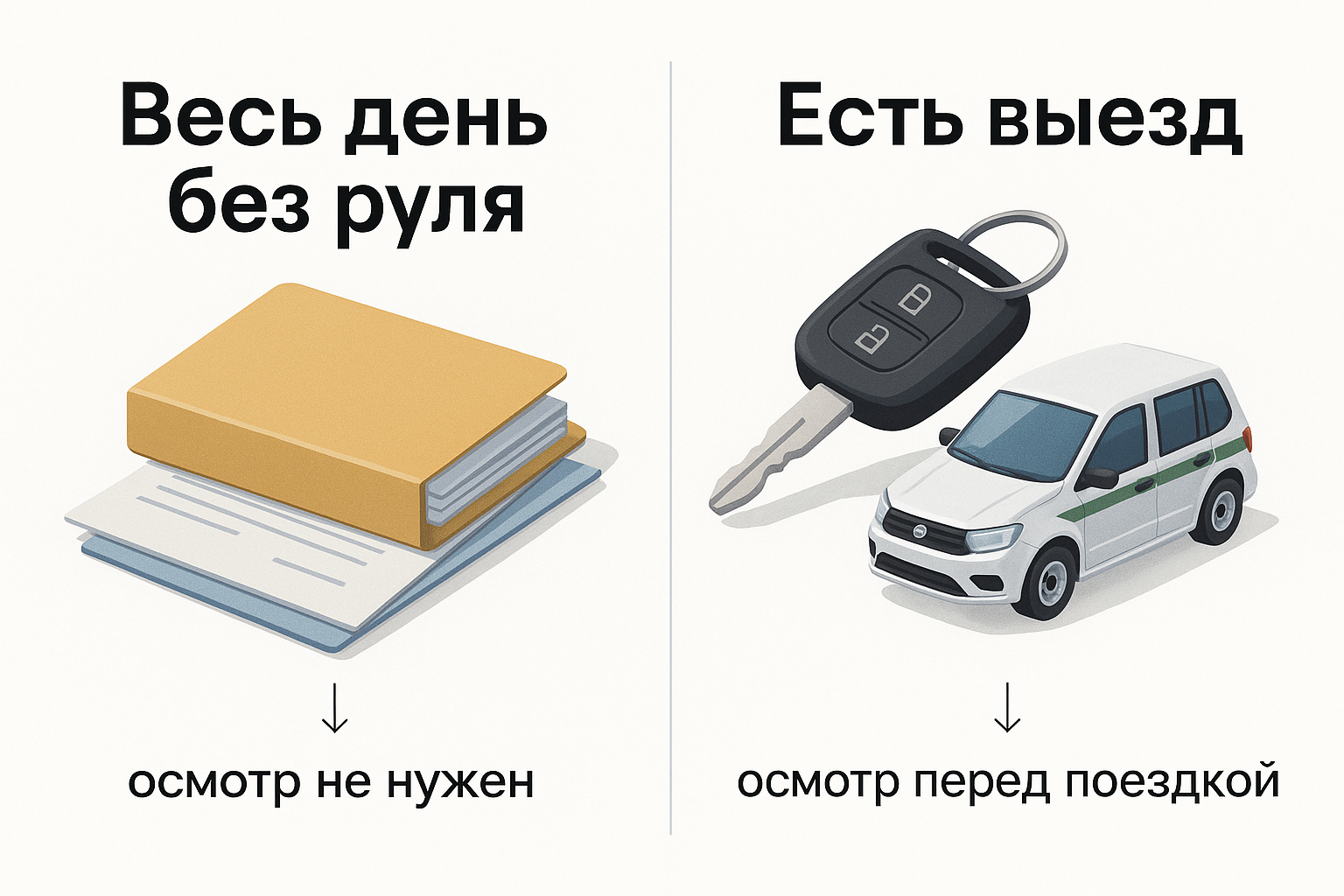 День без руля и день с выездом: нужен ли предрейсовый осмотр